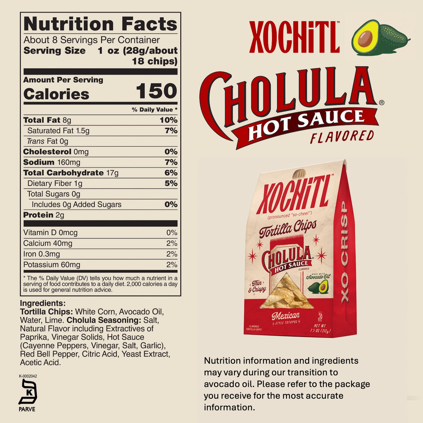 Cholula Hot Sauce Tortilla Chips