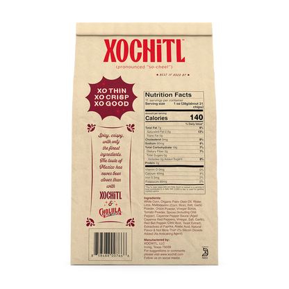 Xochitl Cholula Hot Sauce Tortilla Chips