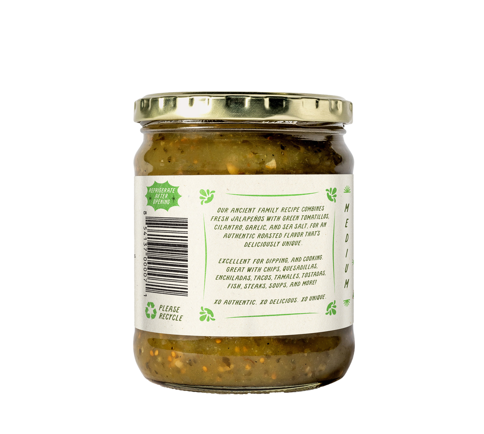 Asada Verde Medium Salsa – Xochitl Chips and Salsa