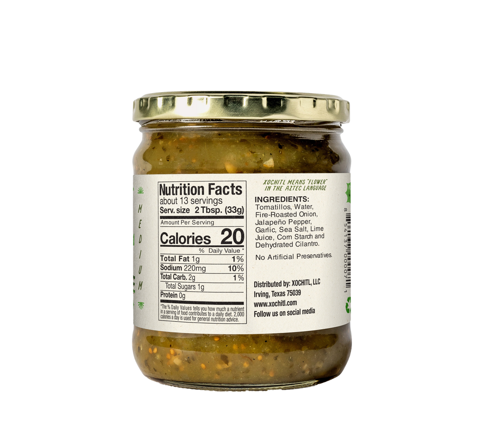 Asada Verde Medium Salsa – Xochitl Chips and Salsa
