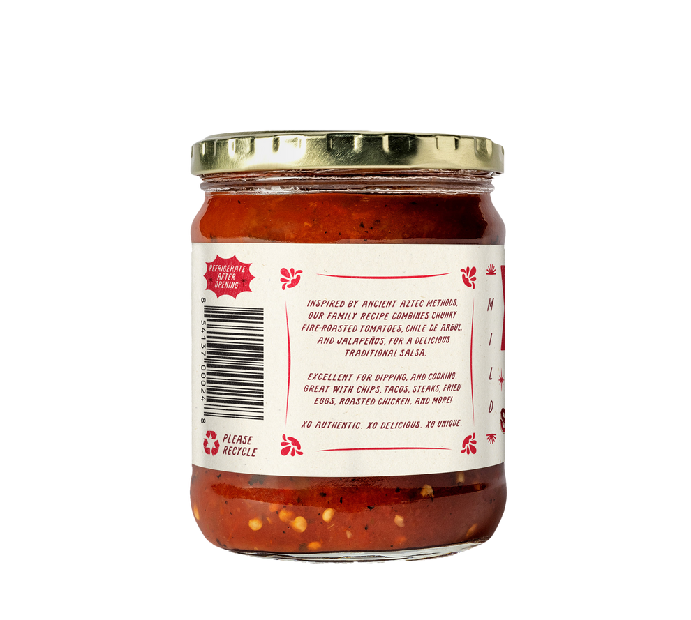 Stone Ground Mild Salsa – Xochitl Chips and Salsa