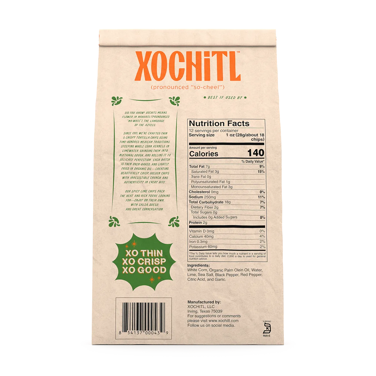 Xochitl Spicy Lime Tortilla Chips