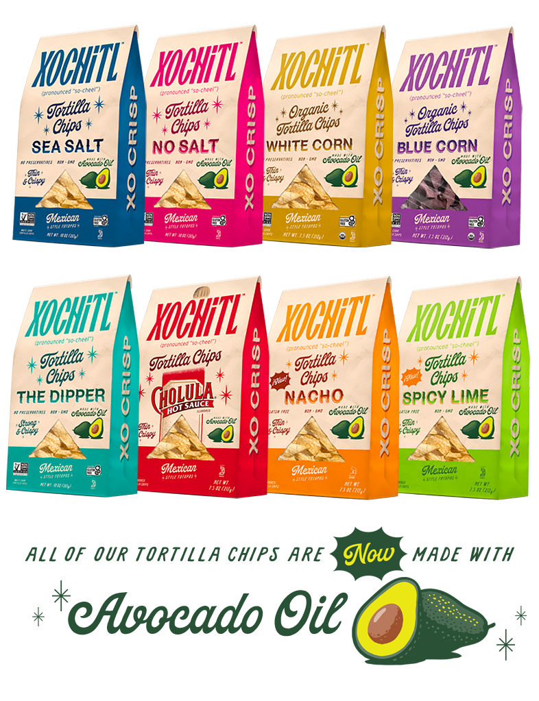 Xochitl Chips & Salsa: Now with Avocado Oil