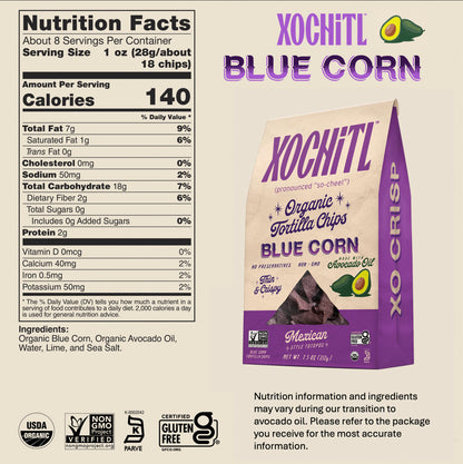 Organic Blue Tortilla Chips