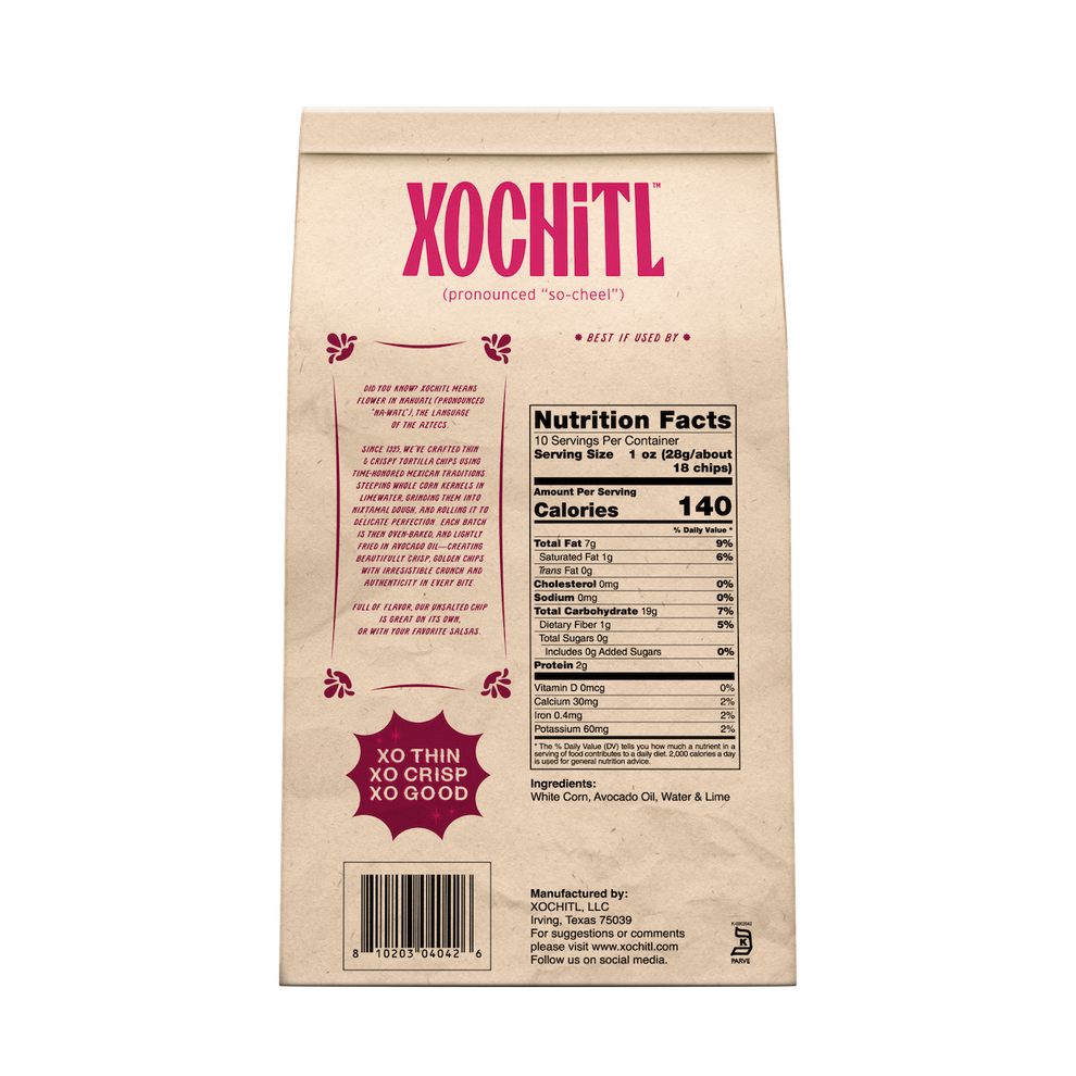 No-Salt Tortilla Chips – Xochitl Chips and Salsa