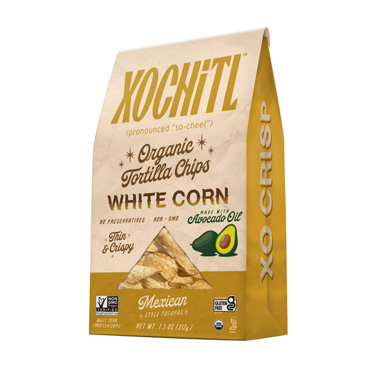 Xochitl Organic Tortilla Chips White Corn package 